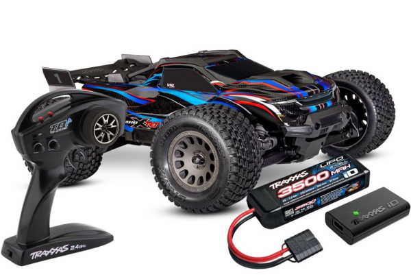 TRX108076-1-BLUE MINI-XRT 3S-Power 4x4 blau 1/16 Monster-Truck RTR